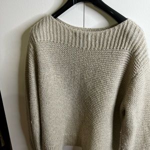 Metallic thread, Boatneck Sweater